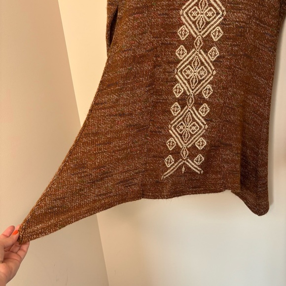 #250 Roper Bohemian Embroidered Cowl Neck Sweater - Picture 6 of 7